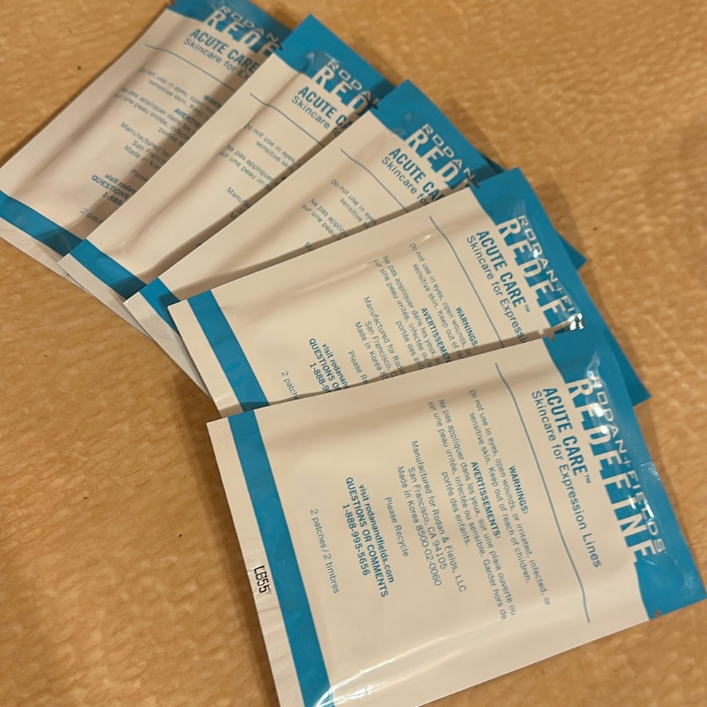 Rodan & Fields Redefine Acute care expression line patches 5 packs of 2 each
